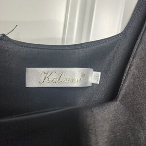 Kalinna Black Long Sleeve DRESS